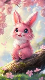 HD Cartoon Bunny Background for Android Phones