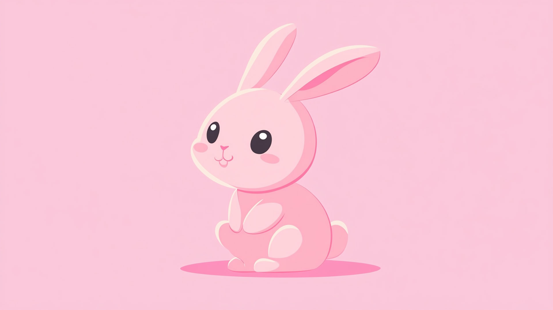 Free AI Wallpaper: Adorable Bunny Digital Background