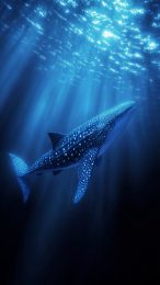 Unique Digital Cartoon Whale Shark Pictures for Phones