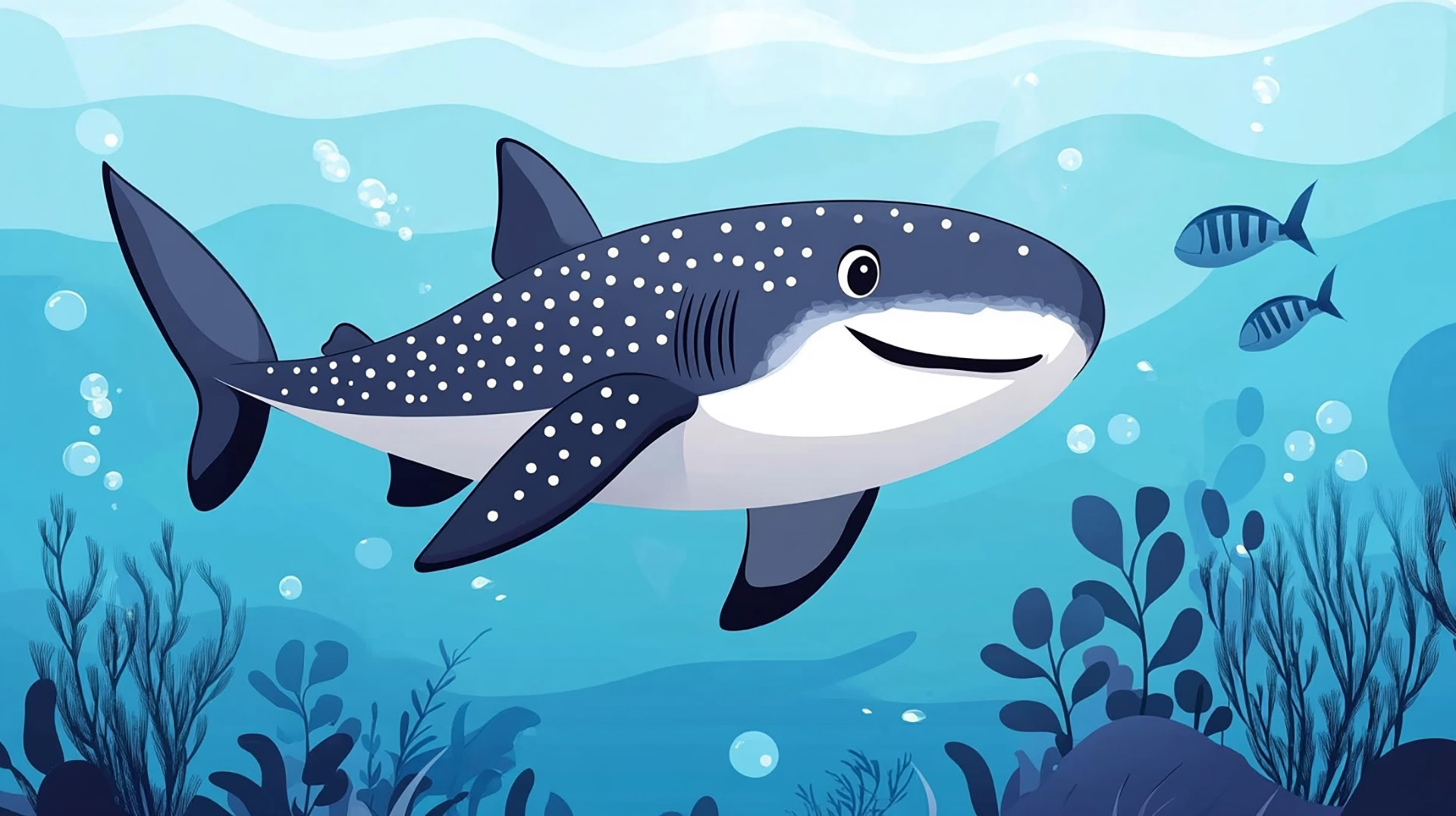 Free Stock Photos: Cartoon Whale Shark PC Wallpapers