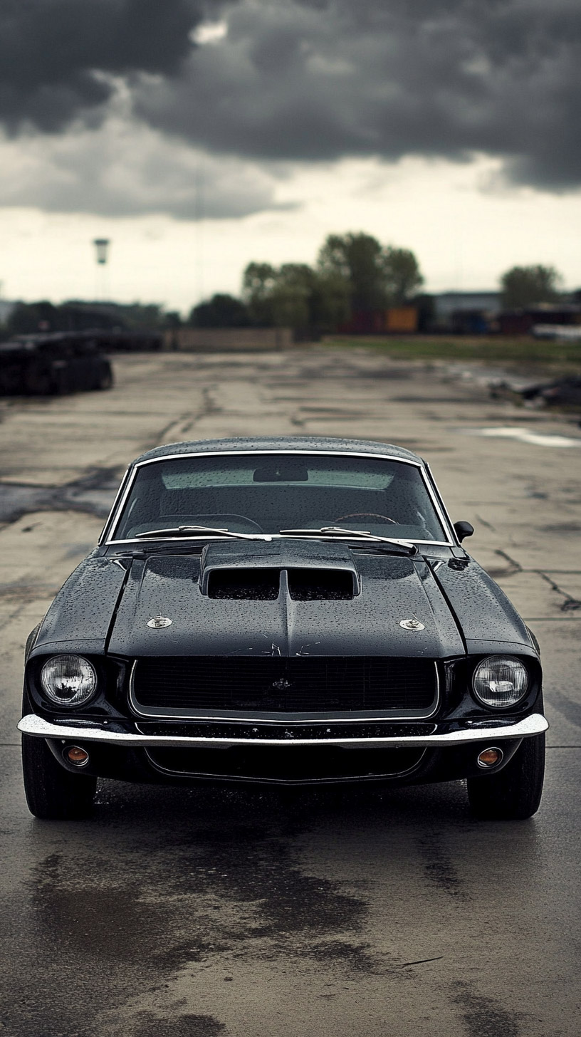 Classic Muscle Car HD Mobile Wallpaper for iPhone