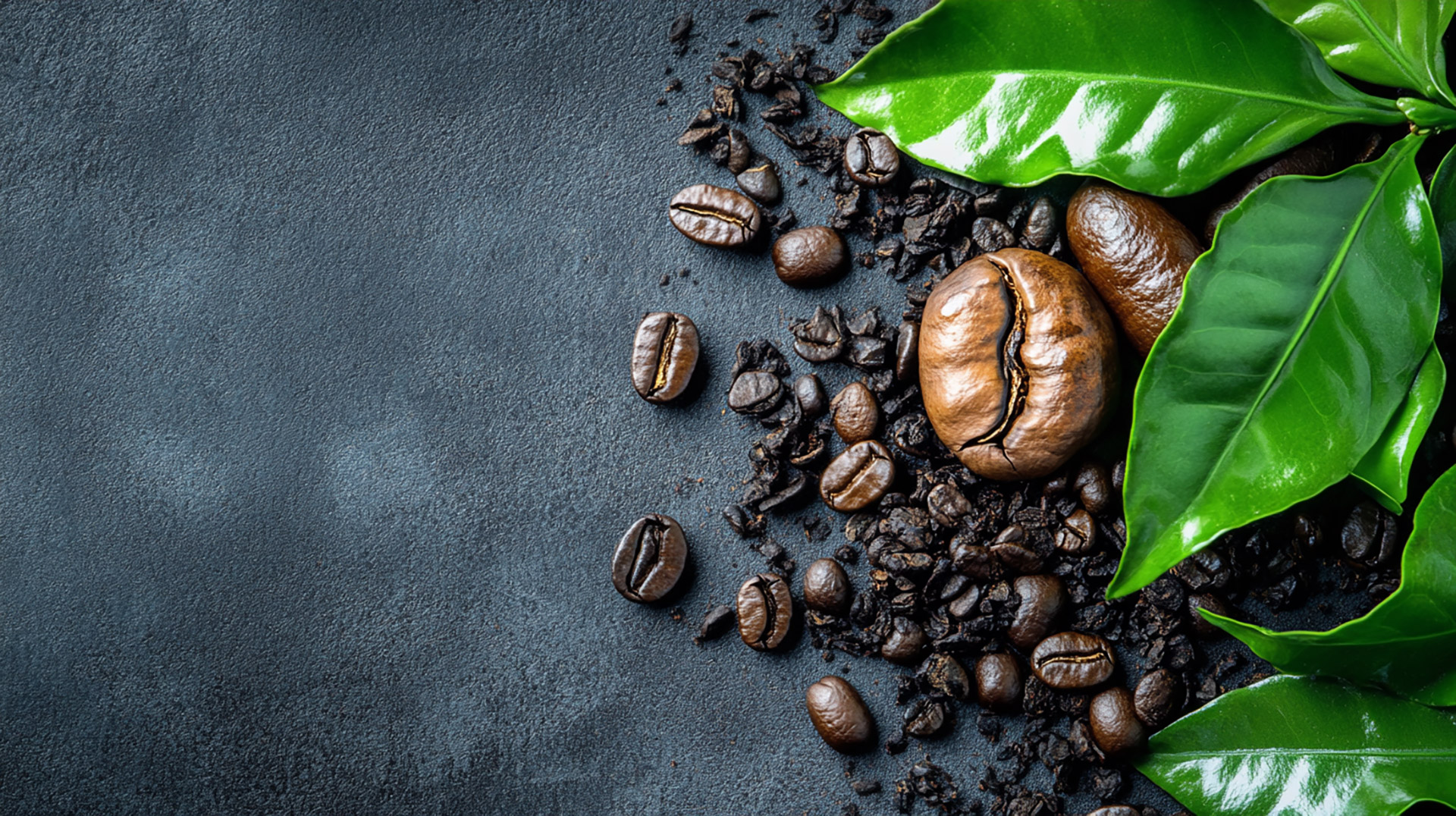 Diverse Coffee and Tea Leaf Stock Photos in HD Quality