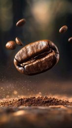 Digital Backgrounds: Coffee Bean Art Images for Your Phone