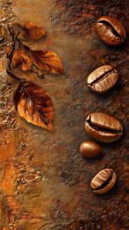 Vibrant Coffee Bean Art Wallpapers for Android and iPhone