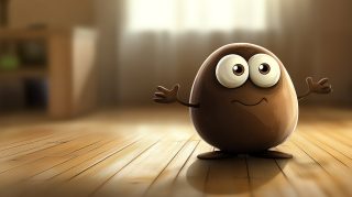 Download Free Coffee Bean Cartoon Desktop Background