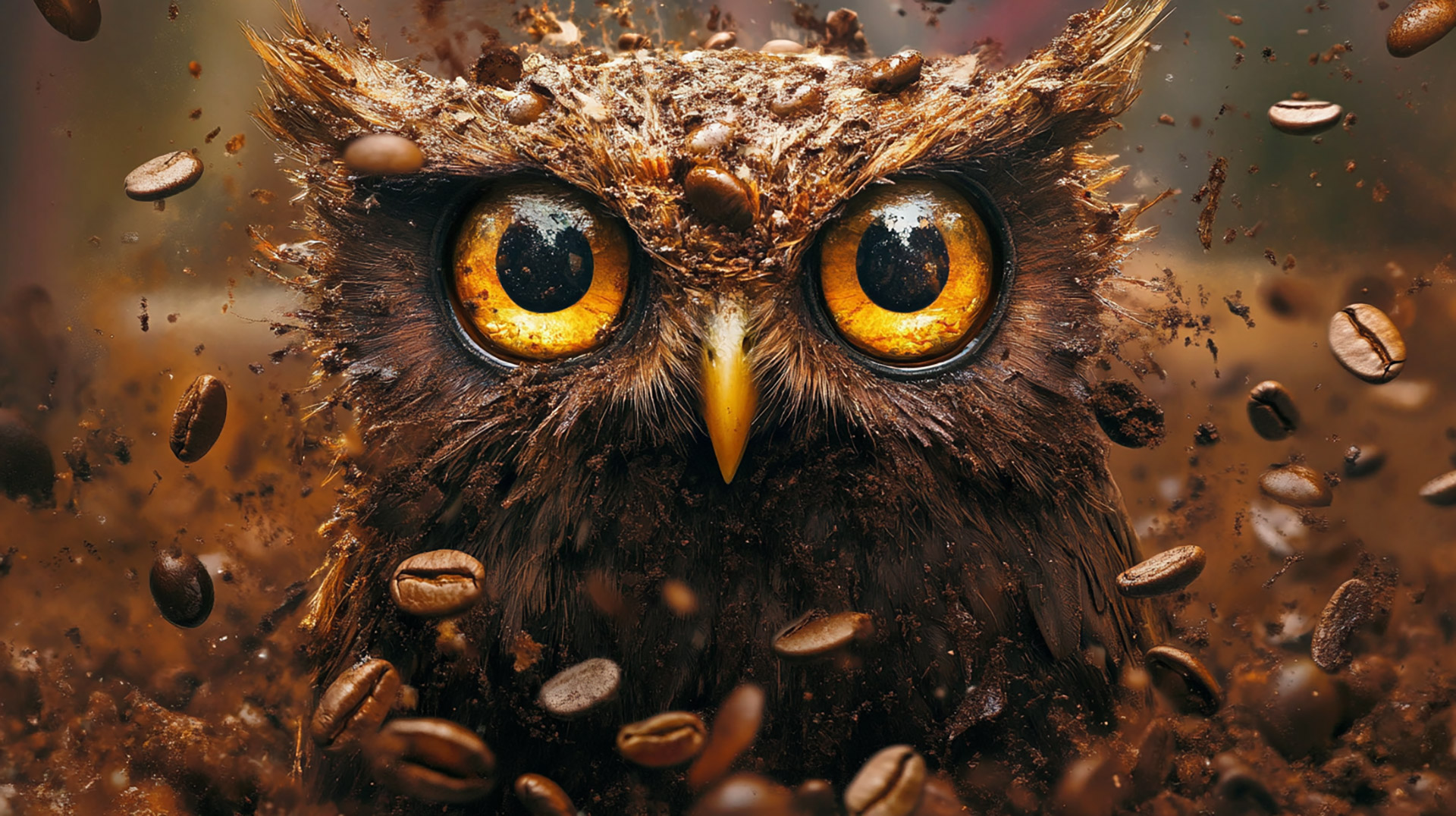 Free Ultra HD Coffee Bean Owl Background Images