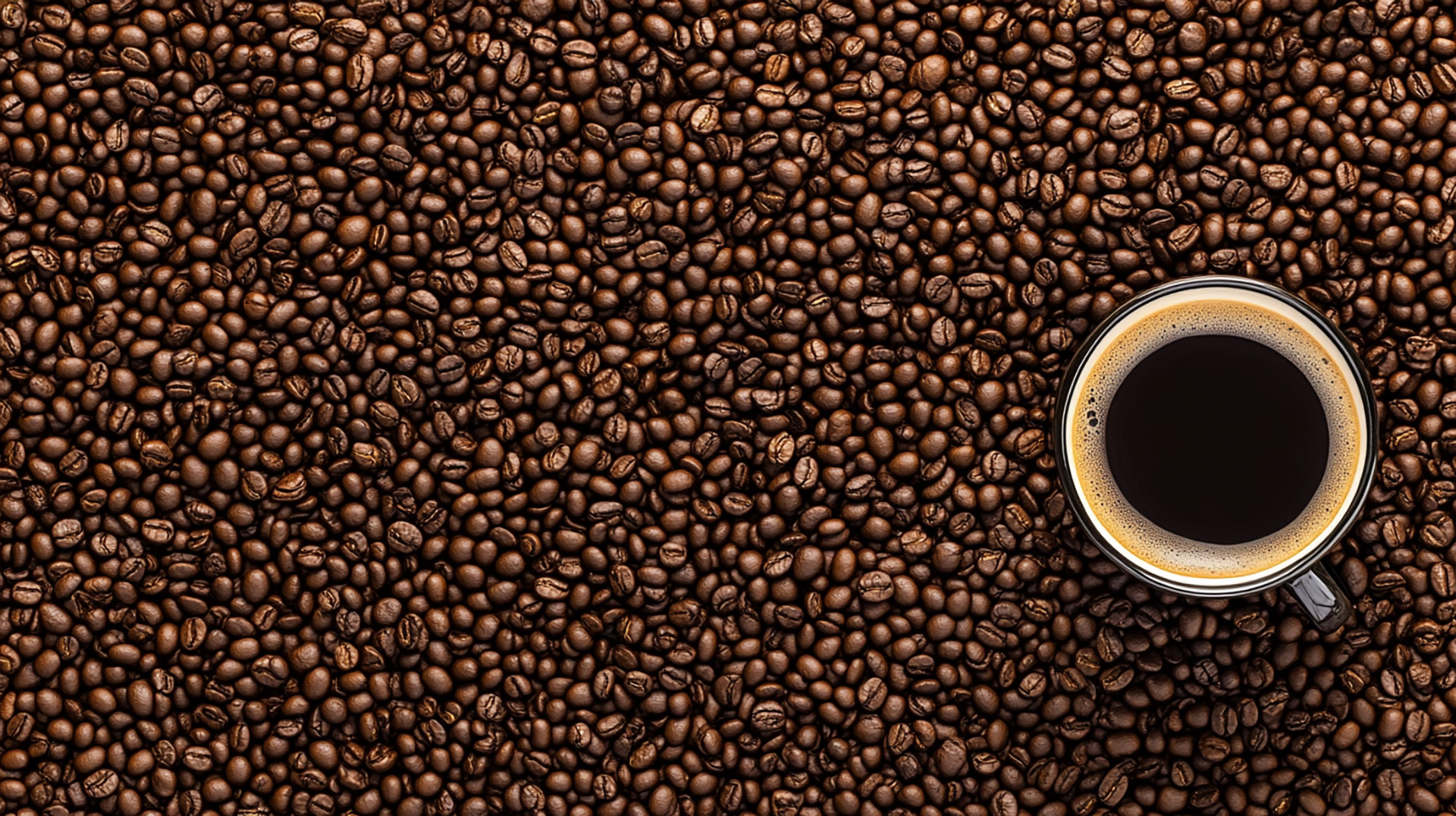 AI Wallpaper Featuring Fresh Coffee Beans