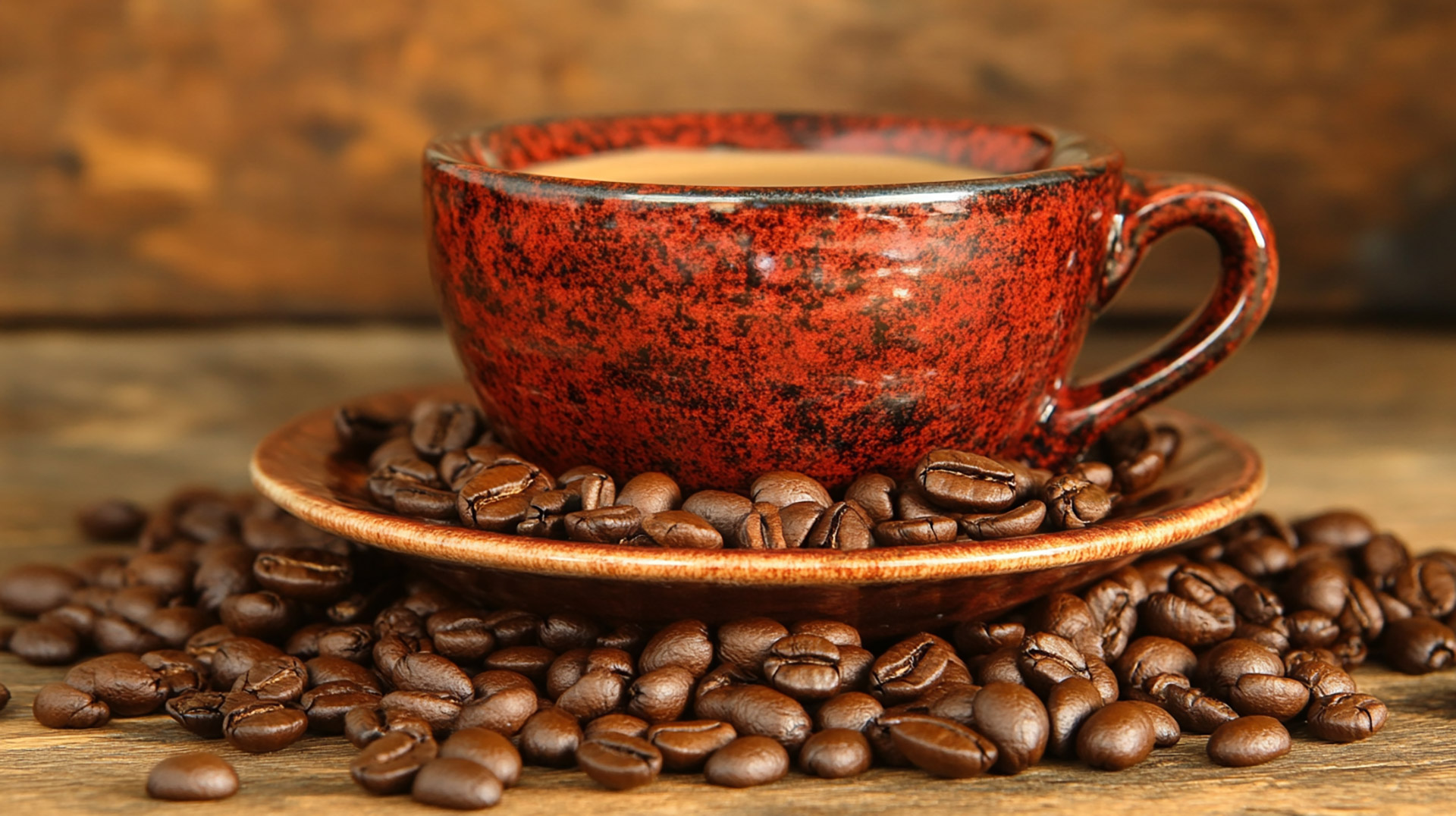 Pictures of Coffee Cup with Beans in HD