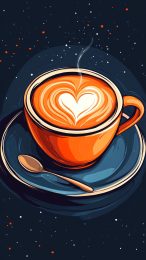 Coffee Lovers' Delight: iPhone HD Wallpaper Collection