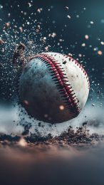 Stylish Baseball Mobile Wallpaper for iPhone and Android