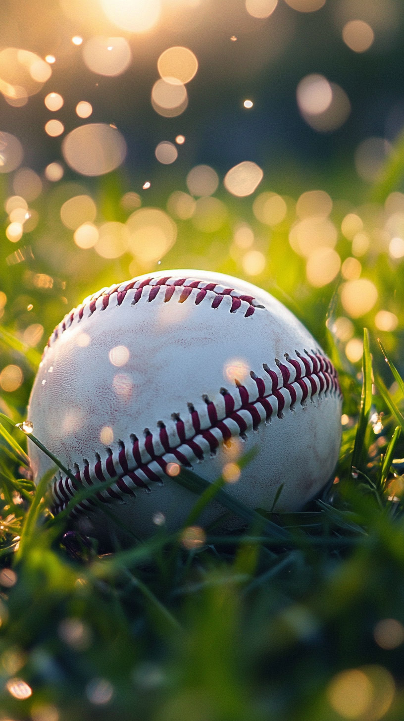 Trendy Baseball Backgrounds for Mobile Phones in 9:16