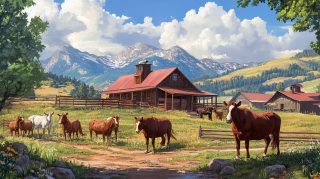 Explore Stock Photos of Beautiful Country Ranches