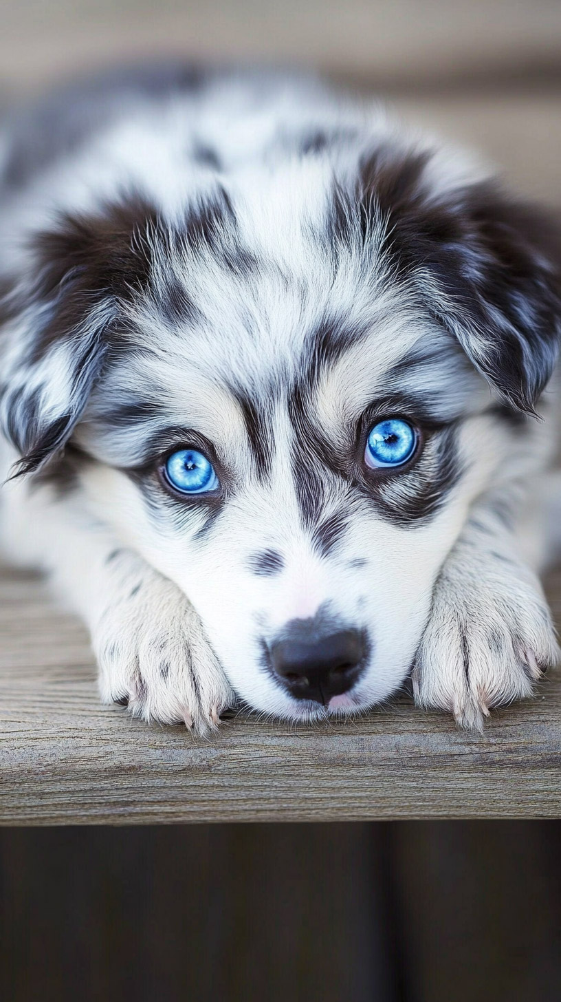 Stunning Australian Shepherd Puppy HD Backgrounds for Android