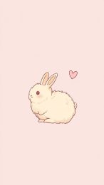 Kawaii Bunny Images for 9:16 Mobile Wallpaper