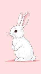 HD Cute Bunny Backgrounds for iPhone and Android