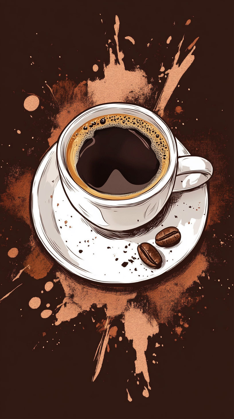 Cute Coffee Cup HD Wallpaper for Android Devices