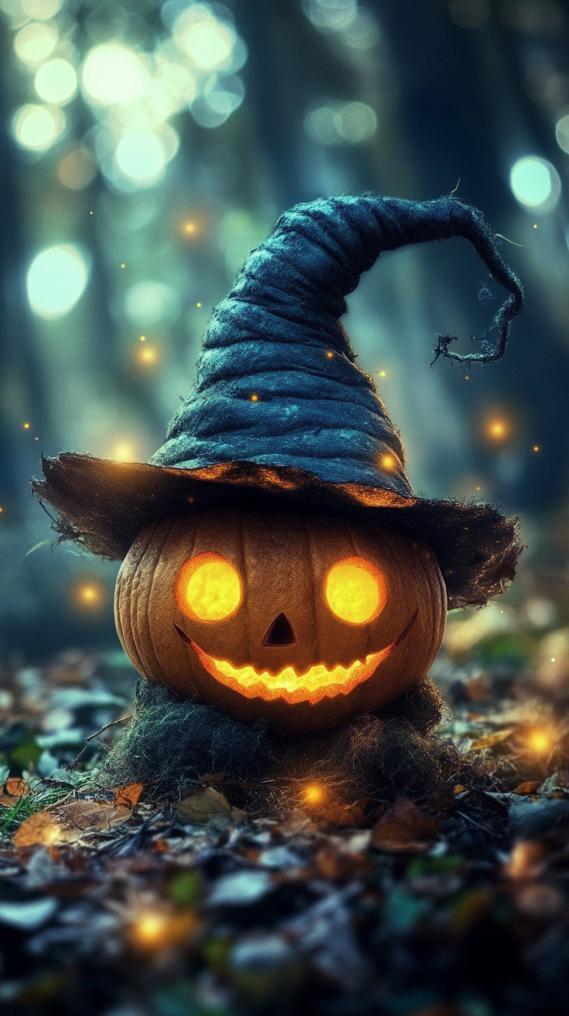 Cute Halloween HD Mobile Wallpaper for iPhone and Android