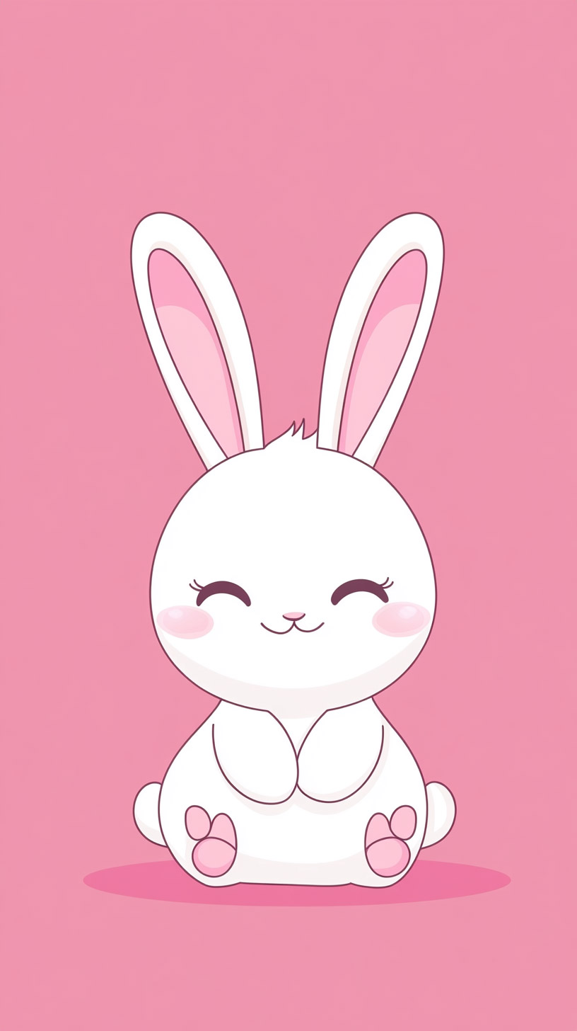 Cute Kawaii Bunny HD Mobile Wallpapers for iPhone