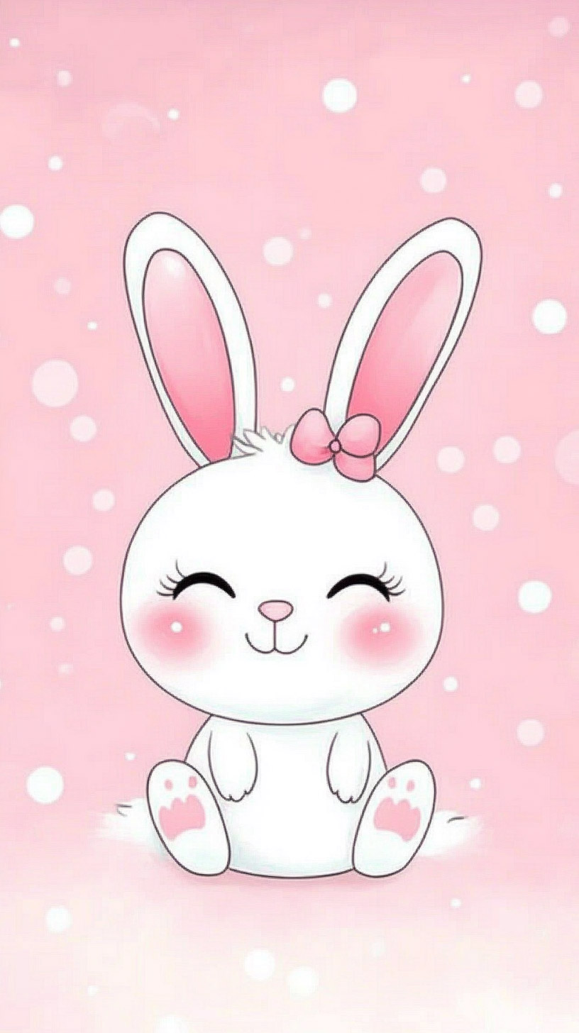 Download Adorable Bunny Digital Backgrounds for Android