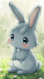 Charming Bunny Images for HD Mobile Wallpaper