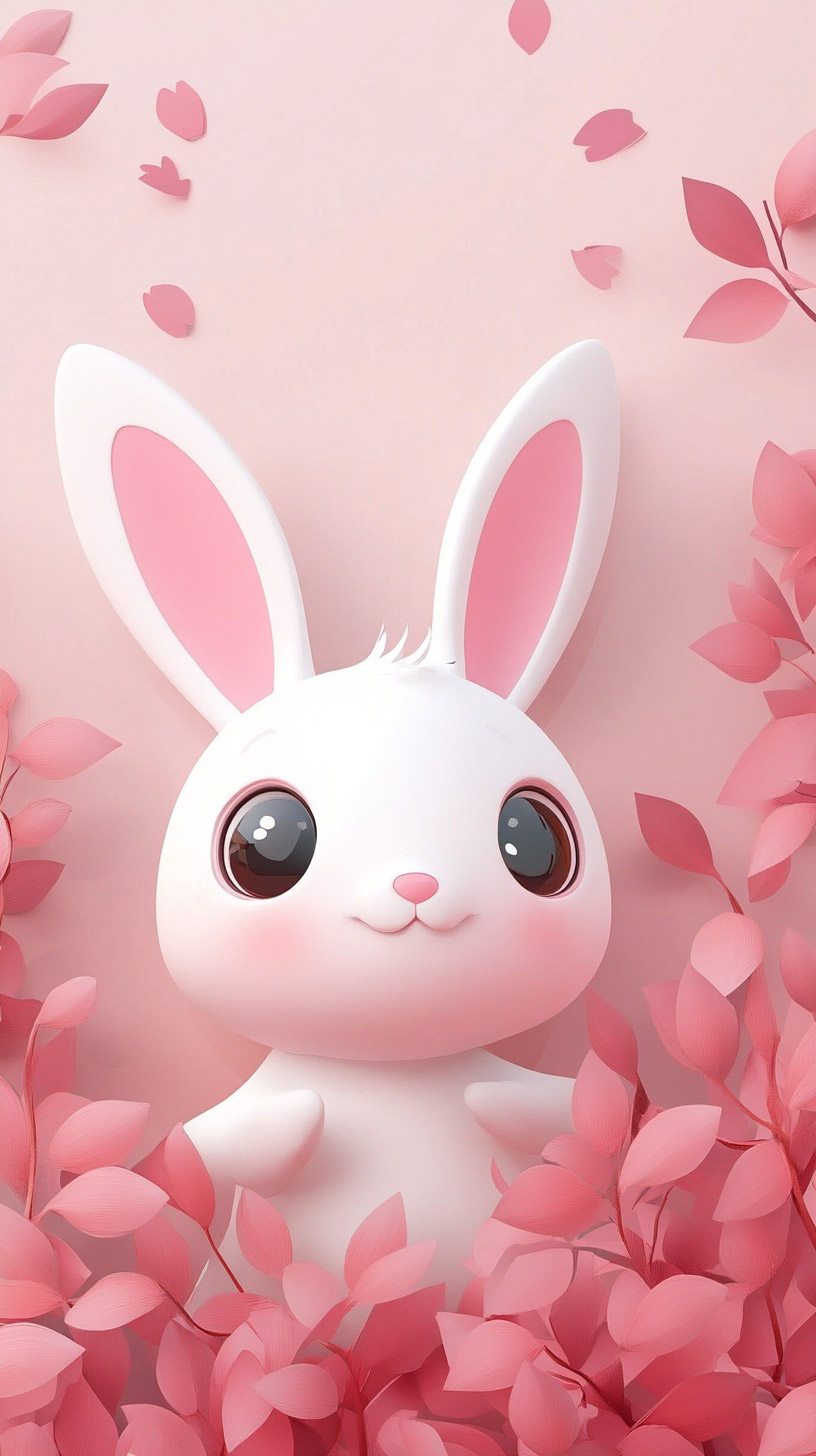 Cute Bunny Backgrounds for iPhone and Android Devices