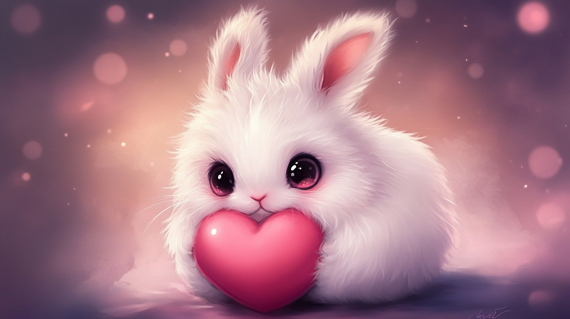 Charming Kawaii Bunny Wallpaper in Ultra HD Quality