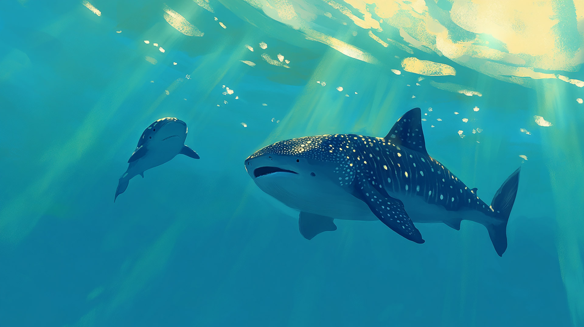 Cute Whale Shark HD Wallpaper for Your Desktop