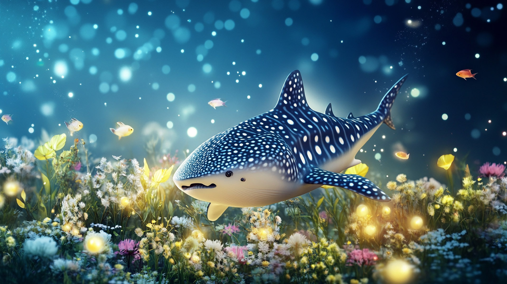 Ultra HD Whale Shark Digital Background for PCs