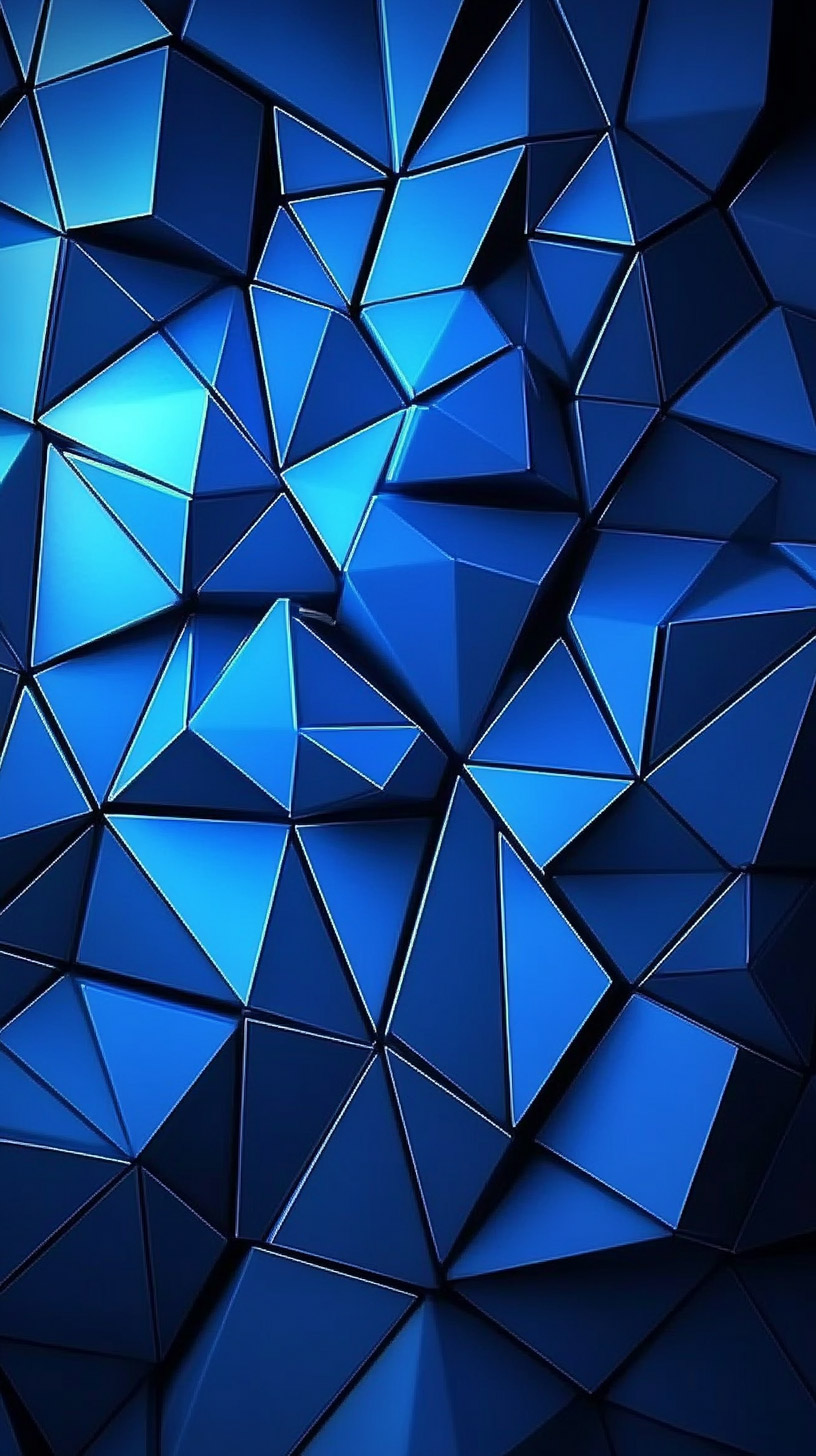 Download Stunning Dark Blue Geometric Background for Android