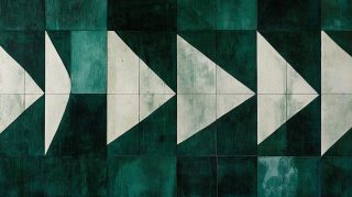 Ultra HD Dark Green Geometric HD Wallpaper