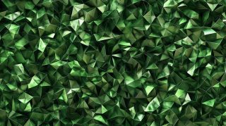 AI Wallpaper: Stunning Dark Green Geometric Patterns