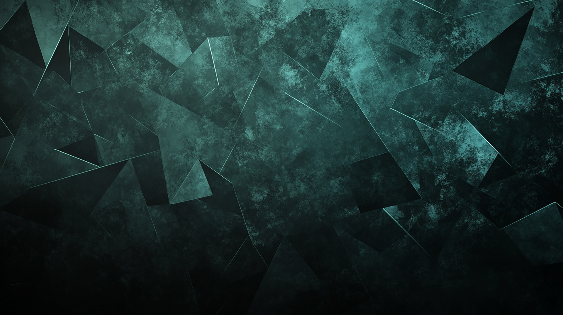 AI Generated Dark Green Geometric 4K Wallpaper