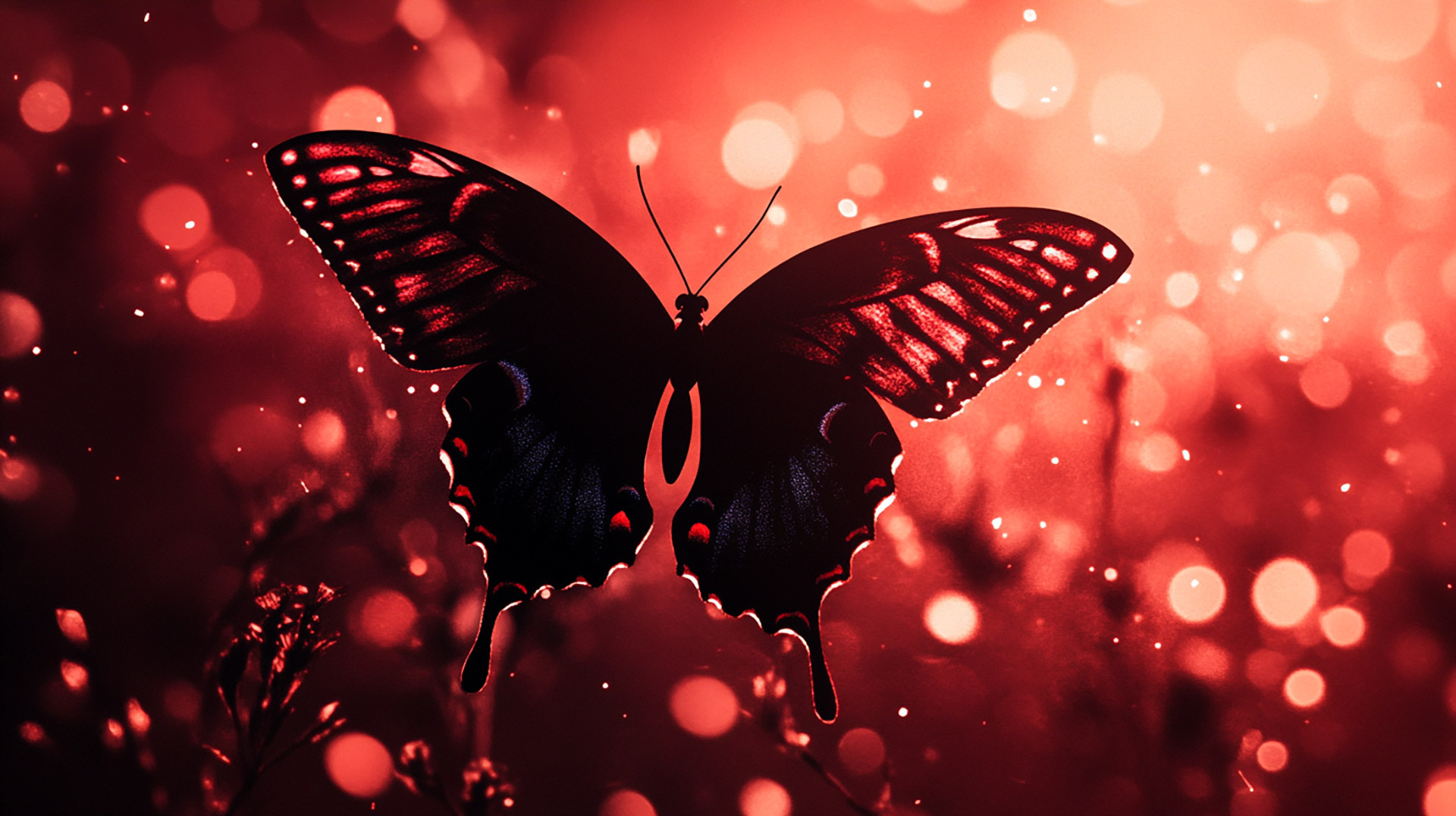 Download Beautiful Dark Red Butterfly 4K Wallpapers