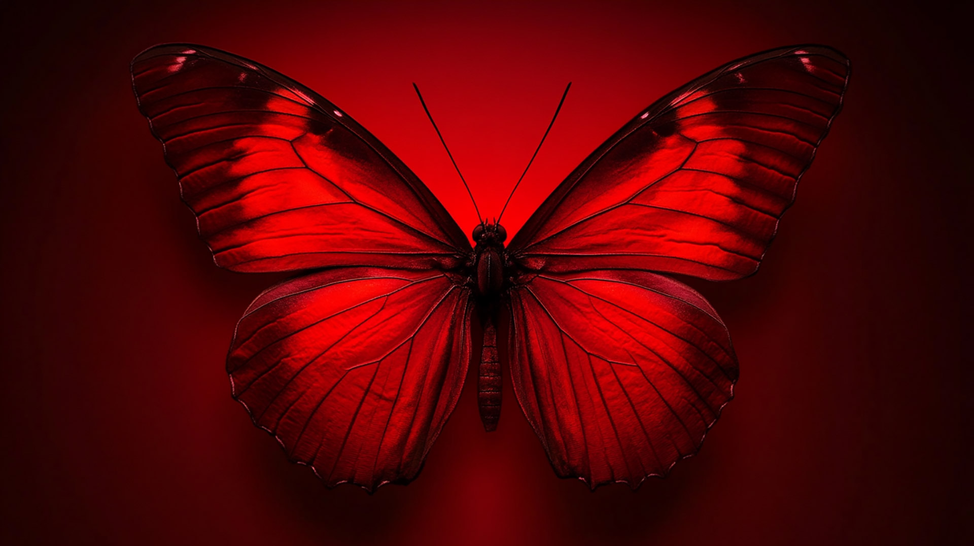 AI Wallpaper: Stunning Dark Red Butterfly Images