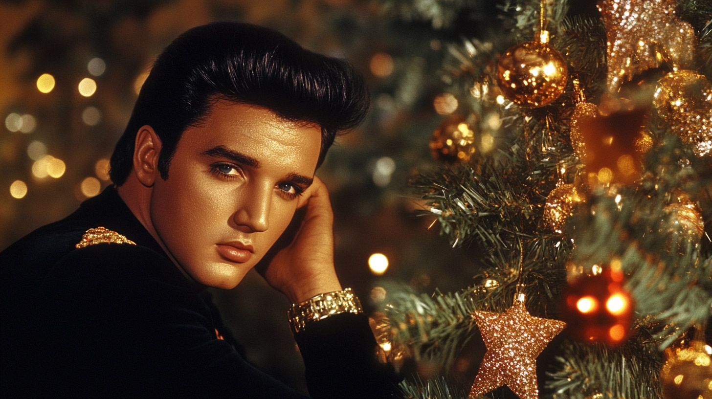 Elvis Presley Christmas Wallpaper in 1920x1080 Resolution