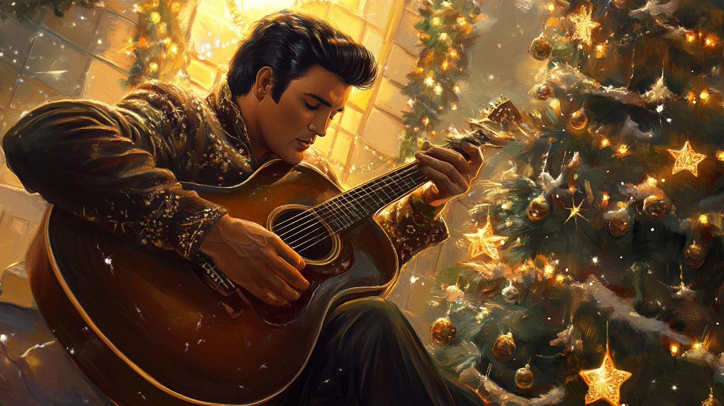 Download High-Quality Wallpapers of Elvis for Christmas