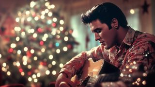 Free Stock Photos: Elvis Presley Christmas Theme