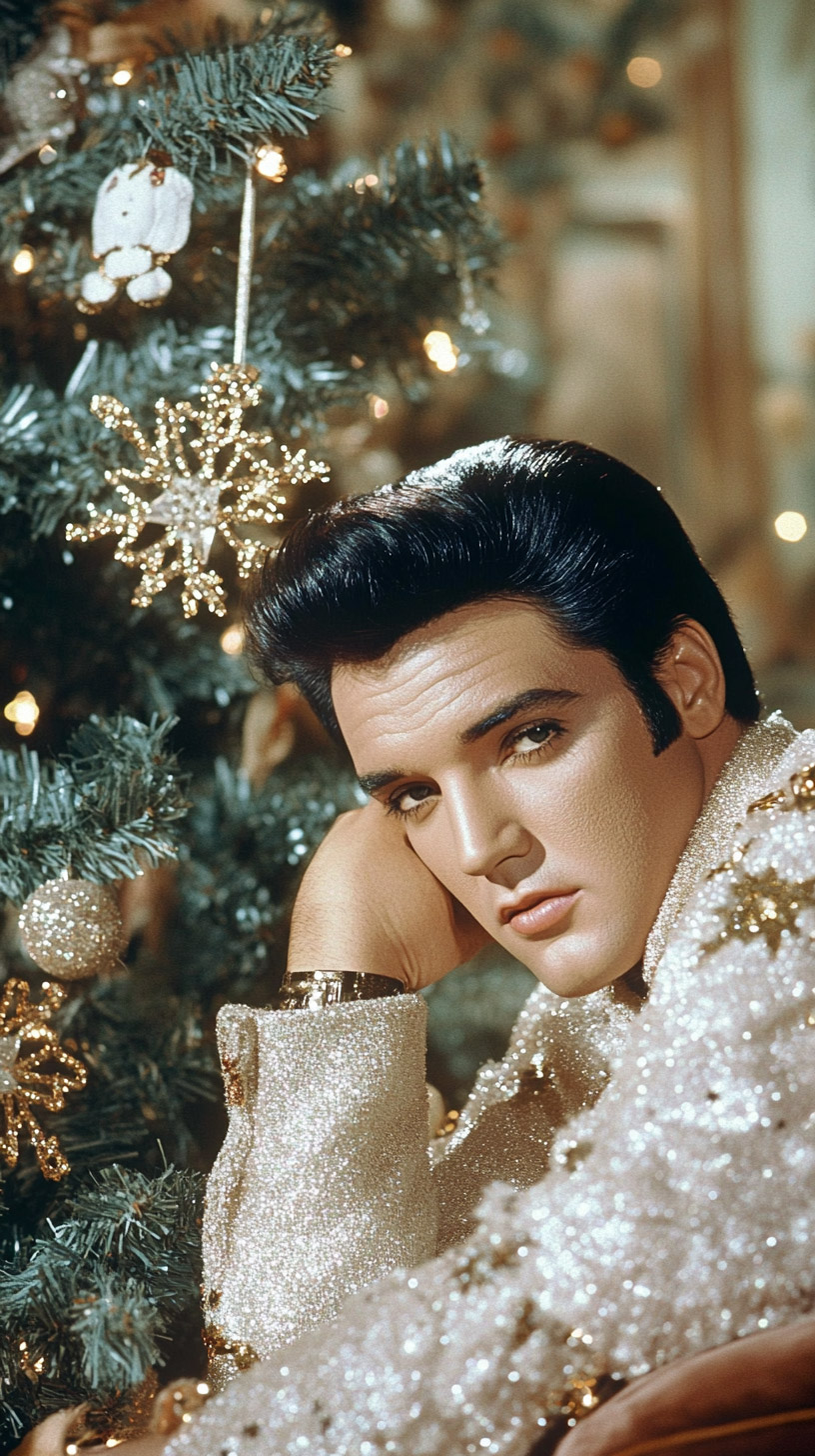 Capture the Holiday Spirit with Elvis Mobile Wallpaper