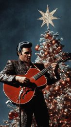 Transform Your Phone with Elvis-Presley Christmas Wallpaper