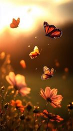 Explore Flower and Butterfly Digital Backgrounds for Android