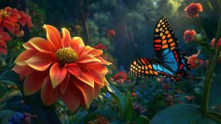 Charming HD Pics: Flower and Butterfly Compositions