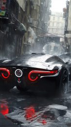 Unique Mobile Backgrounds: Futuristic Muscle Car Designs