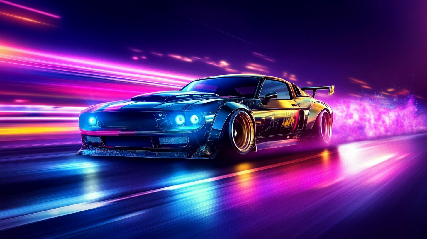 AI Wallpaper: Stunning Muscle Car Images in 4K