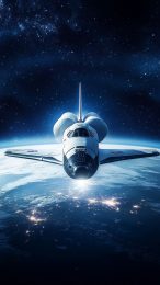 Experience the Future with Futuristic Shuttle Mobile Wallpaper