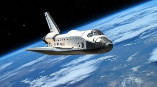 Free Wallpaper For Desktop: Futuristic Space Shuttle Theme