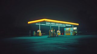 Vibrant Gas Station Photos for Desktop Background