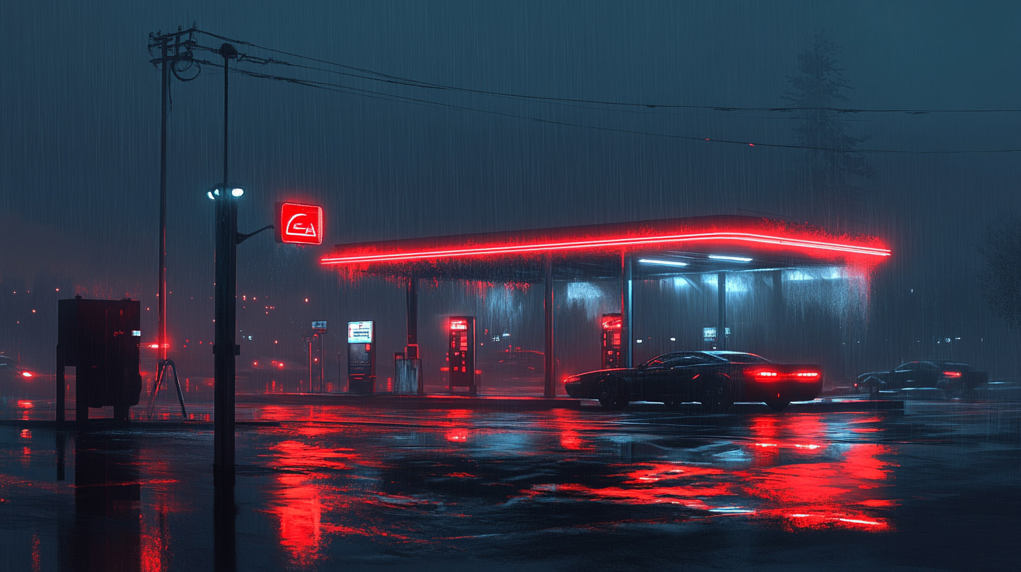 Downloadable 1920x1080 Gas Station HD Wallpaper