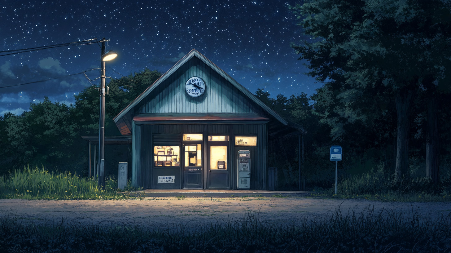 AI-Generated Gas Station Pictures for Unique Backgrounds