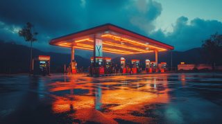 16:9 Gas Station Wallpaper for Perfect Display