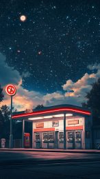 Gas Station Images for Vibrant and Dynamic Mobile Wallpapers